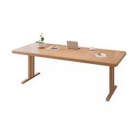 GEK208130 Semplice Semplice scrivania in legno, tavolo da pranzo rettangolare, moderno banco da lavoro for PC e laptop con gambe in legno massello Scrivere(XL)