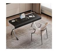 GEK208130 Semplice Tavolo da PC moderno semplice e di lusso in legno massello, scrivania da ufficio, camera da letto, studio, scrivania Scrivere(Nero,140x60x74cm)