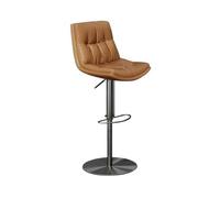 GEK208130 Sgabello multiuso da bar, sedia da bar, sedia da pranzo, sedia girevole in acciaio inox, gambe moderne (Bruin)