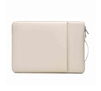 GEK208130 Ufficio Custodia protettiva for tablet sottile in pelle for laptop, borsa for da 13-16 pollici Cartella(Bianco,M)