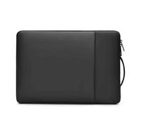 GEK208130 Ufficio Custodia protettiva for tablet sottile in pelle for laptop, borsa for da 13-16 pollici Cartella(Nero,Grande)