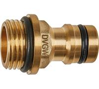 GEKA KARASTO 8 GEKA Plus 46.1829.9-Spina per Acqua Potabile (Ricambio per Pistole di Pulizia, Filettatura Esterna G1/2, in Ottone con Certificazione DVGW, Accessori per Attrezzi da Giardino), Oro