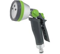GEKA plus 46.1000.9 - Soffione multiplo 5S, con presa morbida, testa in alluminio, doccetta a spruzzo, 5 diversi spruzzi