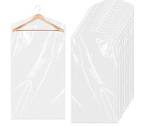 Gekamoyue 10 Pezzi Custodie per Abiti 60x120 cm, coperture Antipolvere per Guardaroba, per Camicie Maglioni Giacche e per Pantaloni Uso Armadio Guardaroba e Cassetti