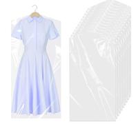 Gekamoyue 10 Pezzi Custodie per Abiti 60x140 cm, coperture Antipolvere per Guardaroba, per Camicie Maglioni Giacche e per Pantaloni Uso Armadio Guardaroba e Cassetti