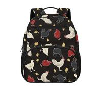 Gekhuqory Borsa da scuola per bambini con pollo per la famiglia, Galli e pulcini assortiti, Mini, Classico