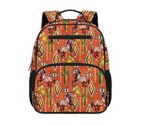 Gekhuqory Borsa per libri con stampa auto da corsa per scuola materna, Stampa cactus e cavallo, Mini, Classico