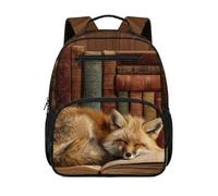 Gekhuqory Cyber Dinosaur Print Bookbag per la scuola, Stampa volpe addor, Mini, Classico