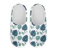 Gekhuqory Pantofole da donna con stampa di foglie tropicali per camera da letto, morbide pantofole da donna, Foglie Tropicali di Mon, 38/39 EU