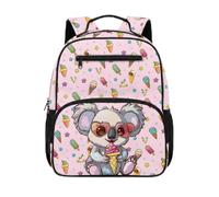 Gekhuqory Penguin Pattern Bookbag per bambino, Koala Ice Cream Fun, Mini, Classico