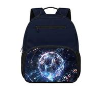 Gekhuqory Star Stripe Design Book Bag per ragazze, Futuristico Neon Soccer Pattern, Mini, Classico