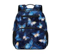 Gekhuqory Zaino da scuola per ragazze con design a forma di gatto, Cielo Farfalla, Mini, Classico