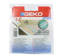 Geko - 450-40 - Sigillante adesivo SANY - per doccia e lavabi - 4 cm x 2,4 m - PE - bianco - Geko - 101952 - Conf. da 1 Pz. - 450-40