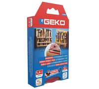 Geko - 8200500001 - Nastro biadesivo EXTREME Mister Attach - 19 mm x 1,5 m - grigio-rosso - Geko - 103640 - Conf. da 1 Pz. - 8200500001