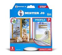 Geko - 1000-9 - Guarnizione adesiva per isolamento STRIP - fessura 2-5 mm - 6 m - gomma - bianco - Geko - 101934 - Conf. da 1 Pz. - 1000-9