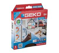 Geko - 3300-4 - Guarnizione adesiva per l’isolamento di porte e finestre SOUND-THERM - fessura 1-4 mm - 6 m - marrone - Geko - 101931 - Conf. da 1 Pz. - 3300-4