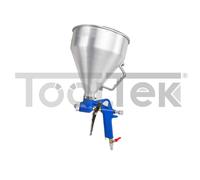 GEKO G01145 PISTOLA AEROGRAFO AD ARIA SERBATOIO ALLUMINIO 4-8bar TOOLTEK