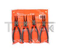 GEKO G01663 SET PINZE PROFESSIONALI PER ANELLI ELASTICI SEEGER 250mm 4pz TOOLTEK