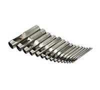 Geko G01822 - Set di punzonatrici cave, 2 mm - 22 mm, colore: Argento