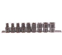Geko G10160 - Set di chiavi Torx E10-E24 CRV 1/2", 10 pezzi, multicolore