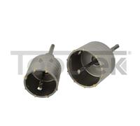 GEKO G40003 KIT FRESE CAROTATRICE A TAZZA 65+80mm PER MURO CALCESTRUZZO TOOLTEK