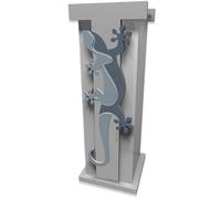 Geko portaombrelli moderno da ingresso legno colore azzurro polvere