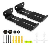 Gekufa Staffa di montaggio a parete per soundbar, profondità regolabile da 8,9 cm a 16 cm, universale, compatibile con Samsung, Sony, Bose, Sonos, JBL e altri, supporta fino a 15 kg