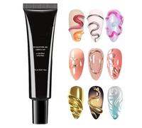 Gel 3D | Modellazione 3D da 15 ml Gel UV per la modellazione delle unghie | Gel Accessori per le unghie lunghi - Accessori induriti in modo creativo in modo creativo per manicure arte
