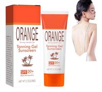 Gel abbronzante all'arancia, Gel abbronzante all'arancia con protezione solare SPF 30, Formula idratante balsamo-olio, Protezione solare delicata per tutti i tipi di pelle (1 pezzi)