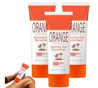 Gel Abbronzante all'Arancia SPF 30, Acceleratore di Abbronzatura a Rapido Assorbimento per un'Abbronzatura più Profonda, Formula Balsamo-Olio Idratante, Resistente all'Acqua (3Pezzo)