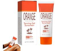 Gel Abbronzante all'Arancia SPF 30, Acceleratore di Abbronzatura a Rapido Assorbimento per un'Abbronzatura più Profonda, Formula Balsamo-Olio Idratante, Resistente all'Acqua (1Pezzo)