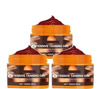 Gel abbronzante intenso, acceleratore di abbronzatura naturale, con carota e olio di cocco, resistente all'acqua, crea un'abbronzatura naturale, nutre la pelle in profondità