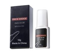 Gel Adesivo per Unghie con Pennello - Colla Forte per Unghie Finte e Punte, Pressabile per Estensioni