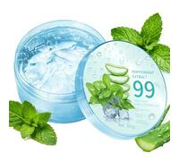 Gel Aloe Vera Biologico per Viso Corpo, Gel Aloe Vera puro Al 99% per Pelle, Cuoio Capelluto Capelli, Crema Idratante per Il Viso All'Aloe Lenitiva, Cura Della Pelle Multiuso(Mint)