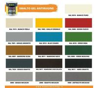 GEL ANTIRUGGINE PITTURA SMALTO VERNICE per ferro e manufatti metallici 750 ml