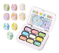 Gel Art Nail Polish, 9-Color Painting Gel Palette Set, Salone Quality Drawing and Sculpture Kit, Creative Design for Decoration, Women, Molding, Manicure, Saloni, Beauty