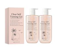 Gel autoabbronzante trasparente, intenso, lucentezza senza striature, idratante con acido ialuronico, aloe vera, vitamina E, gel abbronzante a modo tuo, asciugatura rapida, resistente alla