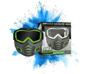 Gel Blaster Maschera Viso Elite - Protezione modulare per il gioco con Gel Blaster, utilizzabile come occhiali protettivi o maschera facciale completa, design traspirante e regolabile