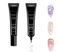 Gel Colla per Unghie 15ml -Costruttore Modellante per Nail Art 3D Tip UV, Solid Nail Glue per Strass e Decorazioni, Ideale per Principianti e Professionisti