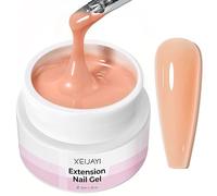 Gel costruttore duro for estensione - Unghie finte Poly Gel - Smalto in gel UV for unghie, gel costruttore for riparazione unghie, scultura 3D, rinforzo, decorazione nail art(Nude)