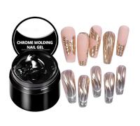 Gel Costruttore Solido Per Unghie - Trasparente Antiaderente | Gel Scultore 3D, Duro LED/UV - Costruttore Di Unghie Non Sticky Manicure Forniture Per Casa, Viaggio, Salone