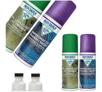 Gel detergente Nikwax per calzature in tessuto e pelle + Ipregnat 2x125ml