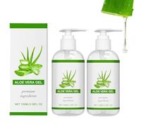 Gel di Aloe Vera Biologico, Gel Doposole all'Aloe Vera, Idratante e Levigante Non Appiccicoso per Pelle Secca e Scottature