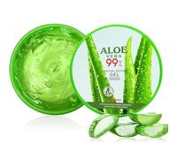 Gel di aloe vera puro al 99%, 300 ml, gel di aloe vera biologico, ideale per riparare scottature, pelle secca danneggiata, per viso, capelli e corpo, lozione dopo-sole