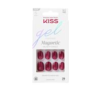 Gel di bacio Gel Fantasy Press-On Nails Glue Incluso 'Free Us Free' Red Short Size Ovale Include 28 chiodi 2G Colla 1 Stick per manicure 1 Mini file