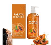 Gel di doccia idratante per il controllo dell'olio di papaya, viso e bodywash di sapone multi-azione, lavaggio del corpo di papaia per sbiancamento della pelle, gel doccia di fragranze (1pc)