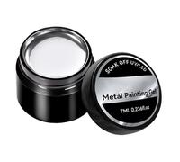 Gel di pittura per unghie metallici - Specchio per gel d'argento | Gel riflettente lucido argento per donne