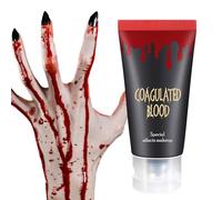 Gel Di Sangue Finto - Trucco Liquido per Halloween Da 60 G, Plasma per | Simulazione Di Vampiro, Effetto Gocciolante Realistico, Cosmetico Dalla Consistenza Liscia | Effetti Speciali Spaventosi per