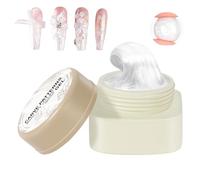 Gel di scultura per unghie, gel per unghie 3D - Gel di estensione per unghie Hard 3D non appiccicoso | Forniture di manicure bianche 5G per uso domestico e professionale, facile asciugatura