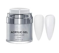 Gel di unghie in poli, gel costruttore solido per estensione unghie 30g, ge-l duro per sculture a mano non bastoncini, con una formula di estensione e rafforzamento 2in1, consistenza spessa